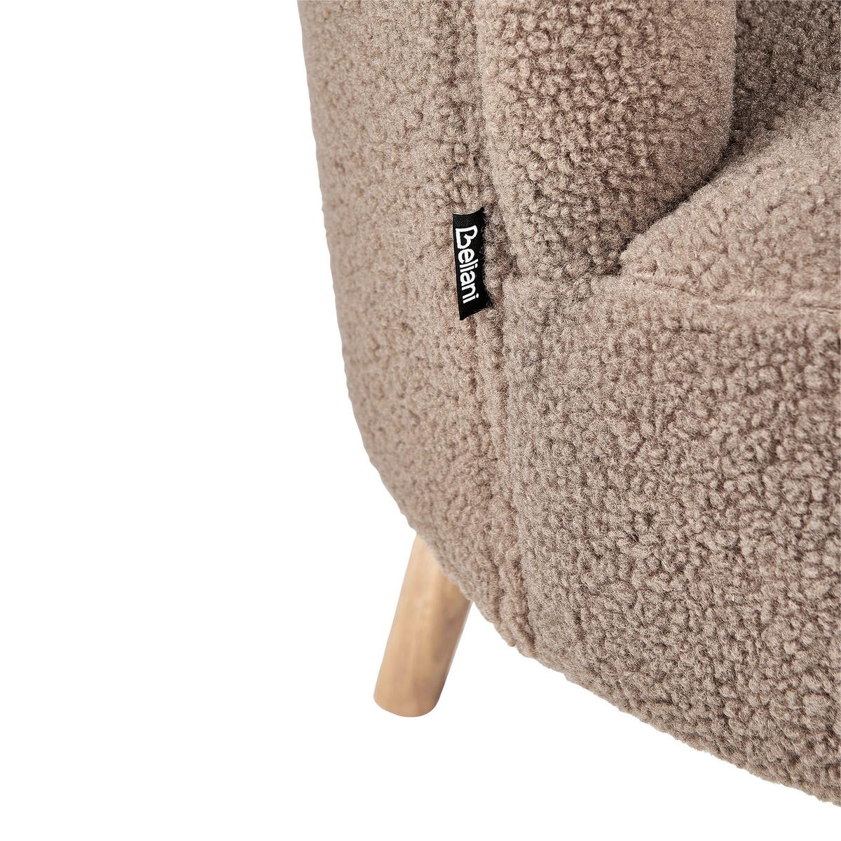 SESSEL Braun Odenzen - Braun, Textil (72/77/73cm) - Beliani