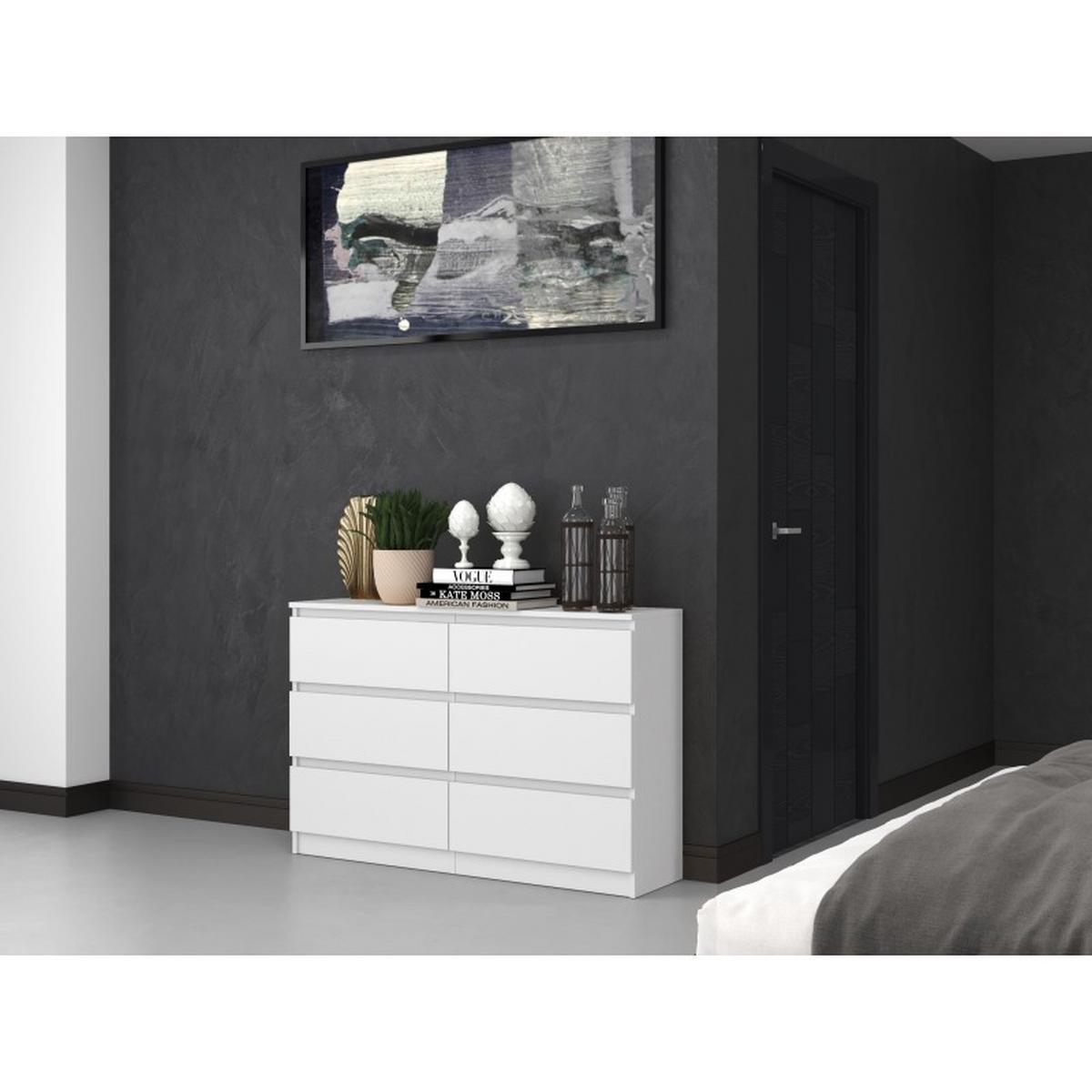 KOMMODE Weiß 120/75/30 - Weiß, Holzwerkstoff (120/75/30cm) - RAUMHIRSCH FURNITURE