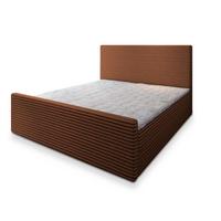 BOXBETT BRENTO 200x200 cm mit Matratze und Topper, H2+H3 - Kupferfarben - Kupferfarben, Holz (200/200cm) - MASSENO