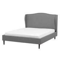 POLSTERBETT 140/200cm Grau Colmar - Grau, Textil (140/200cm) - Beliani