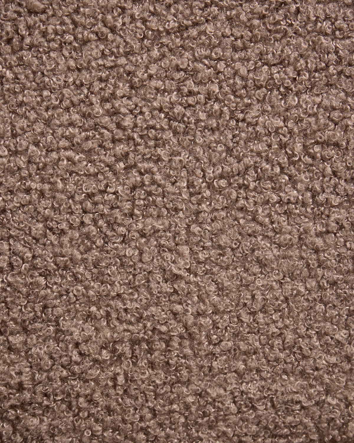 ESSZIMMERSTUHL 2er-Set Bouclé Hellbraun/Taupe Mills - Hellbraun, Textil (50/80/58cm) - Beliani