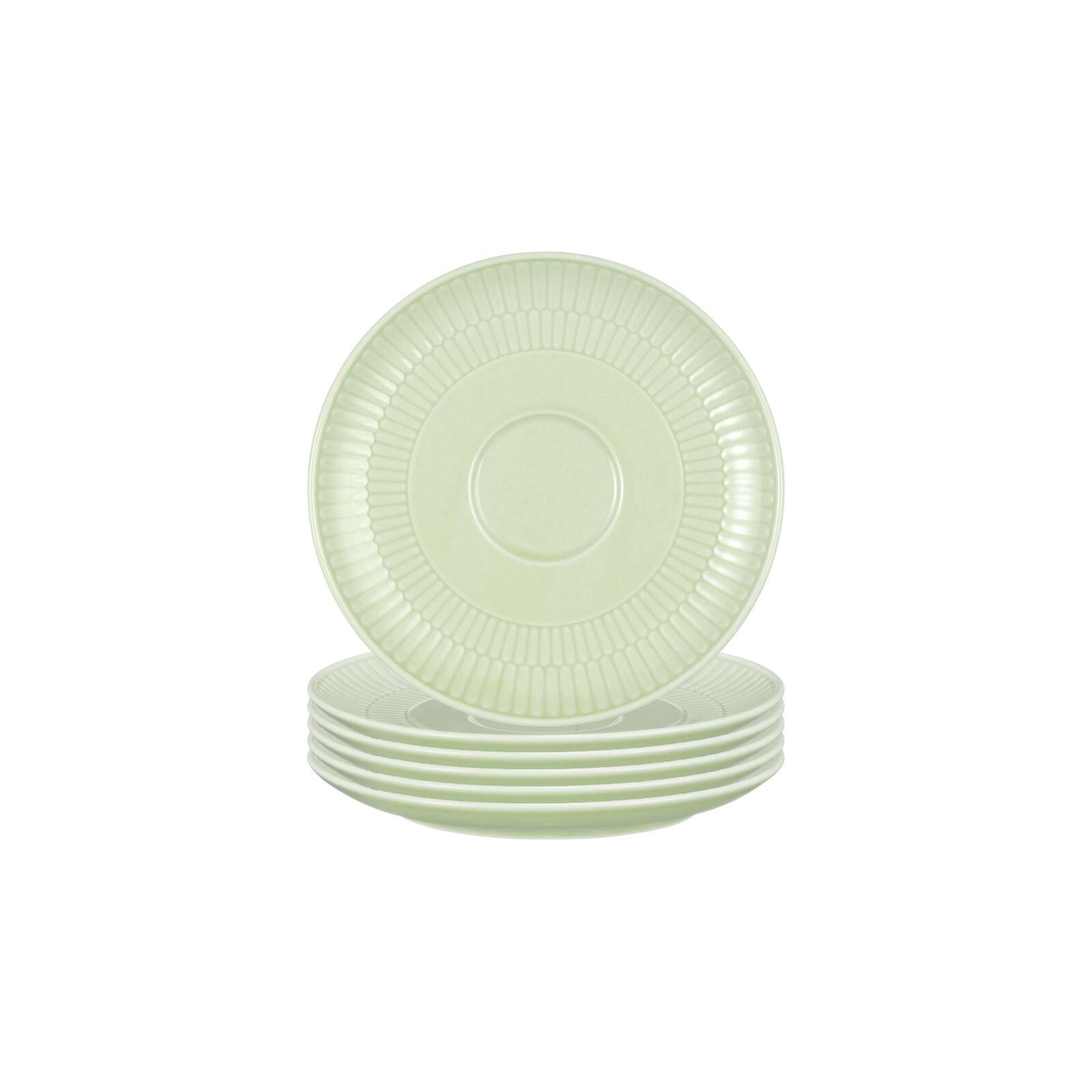KOMBI-UNTERTASSEN Amina Seladon ø 16 cm 6er Set - Grün, Keramik (16cm) - Seltmann Weiden