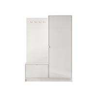 GARDEROBE Tireno - Weiß, Holzwerkstoff/Kunststoff (120/180/40cm) - MIRJAN24