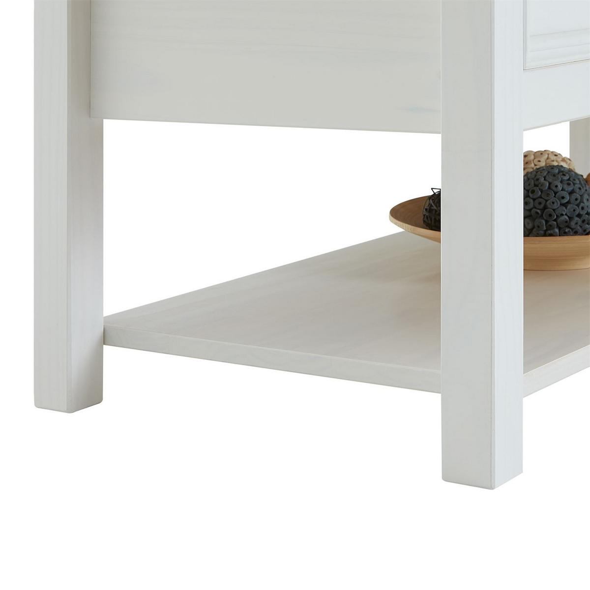COUCHTISCH TEQUILA - Weiß/Braun, Holz (48/100/45cm) - IDIMEX