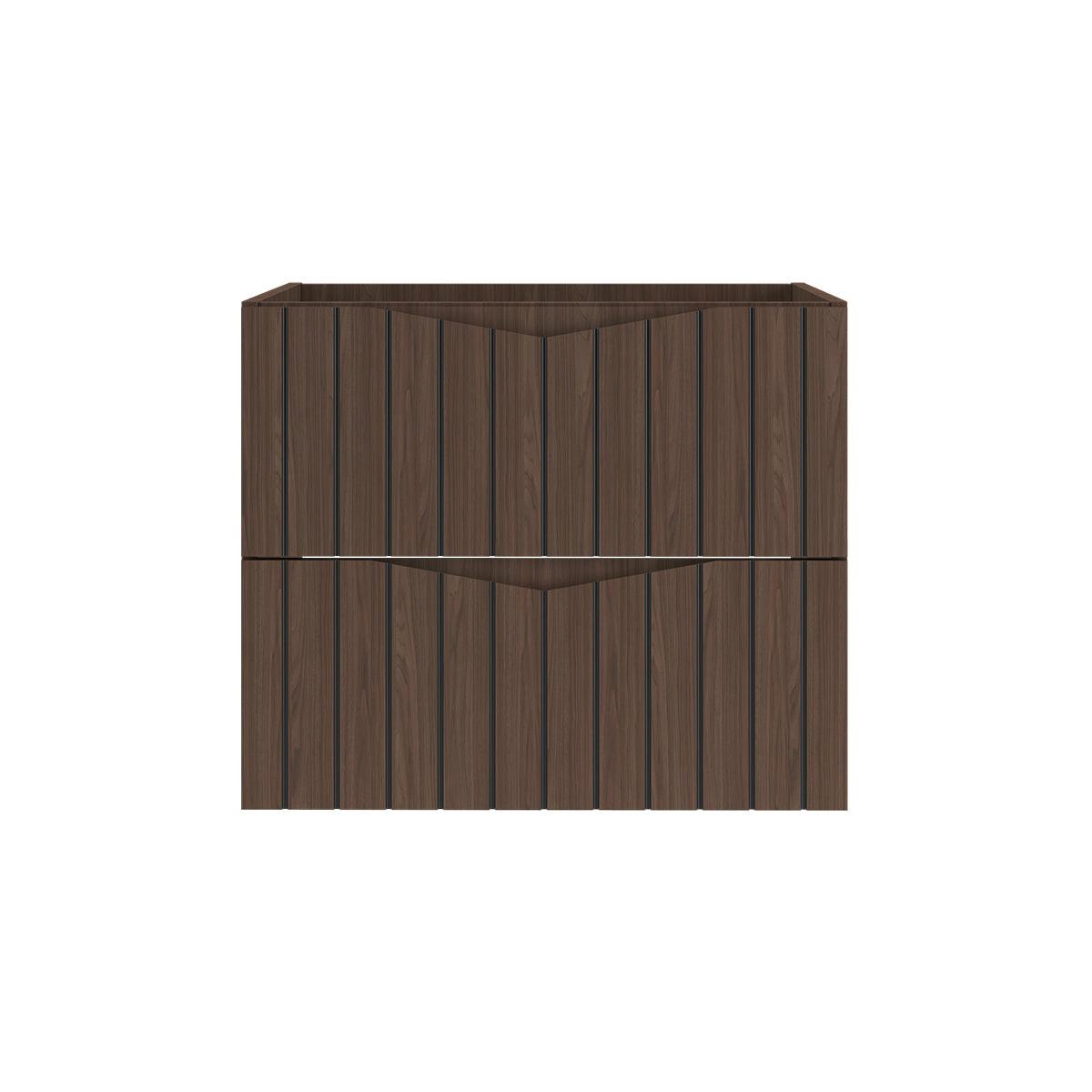 WASCHTISCHUNTERSCHRANK 60cm Siena Holz und Schwarz - Schwarz, Holzwerkstoff (60/50/45.8cm) - Petits-meubles