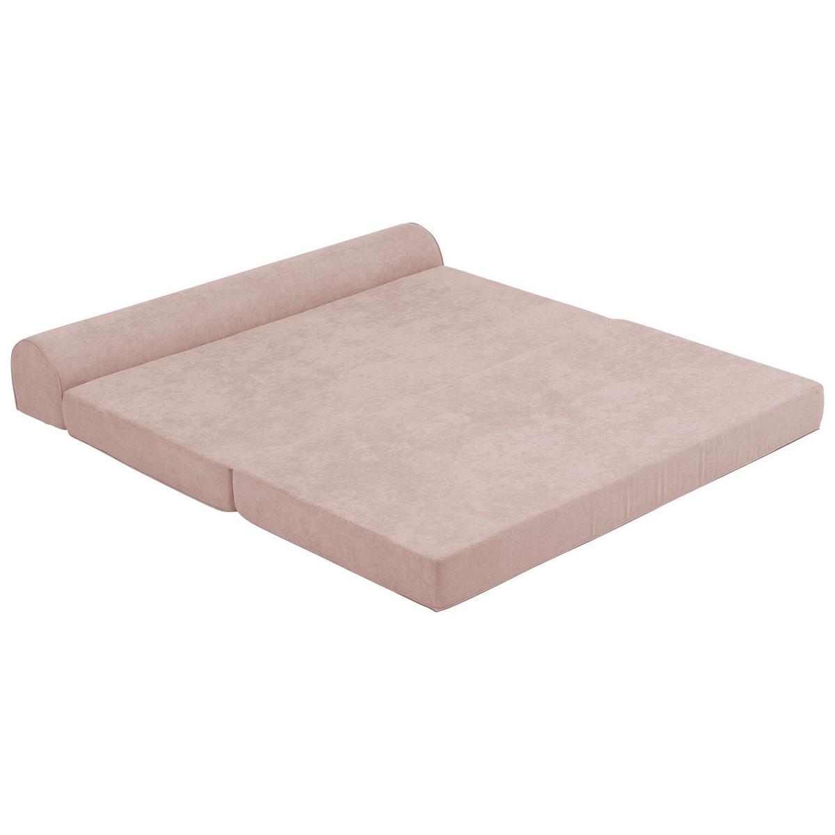 FALTSOFA Katusha Flachgewebe rosé - Rosa, Kunststoff (80/57/160cm) - 58aufmkessel