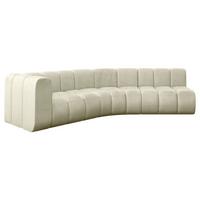 ECKSOFA modulares Sofa Karex-L1 - 308x194x70 cm Beige - Beige, Holzwerkstoff/Textil (308/194cm) - ALTDECOR