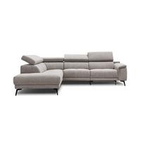 ECKSOFA FIERO 5-Sitzer mit 1 Relaxfunktion, taupe - Taupe, Holzwerkstoff/Textil (228/290cm) - Wozimo
