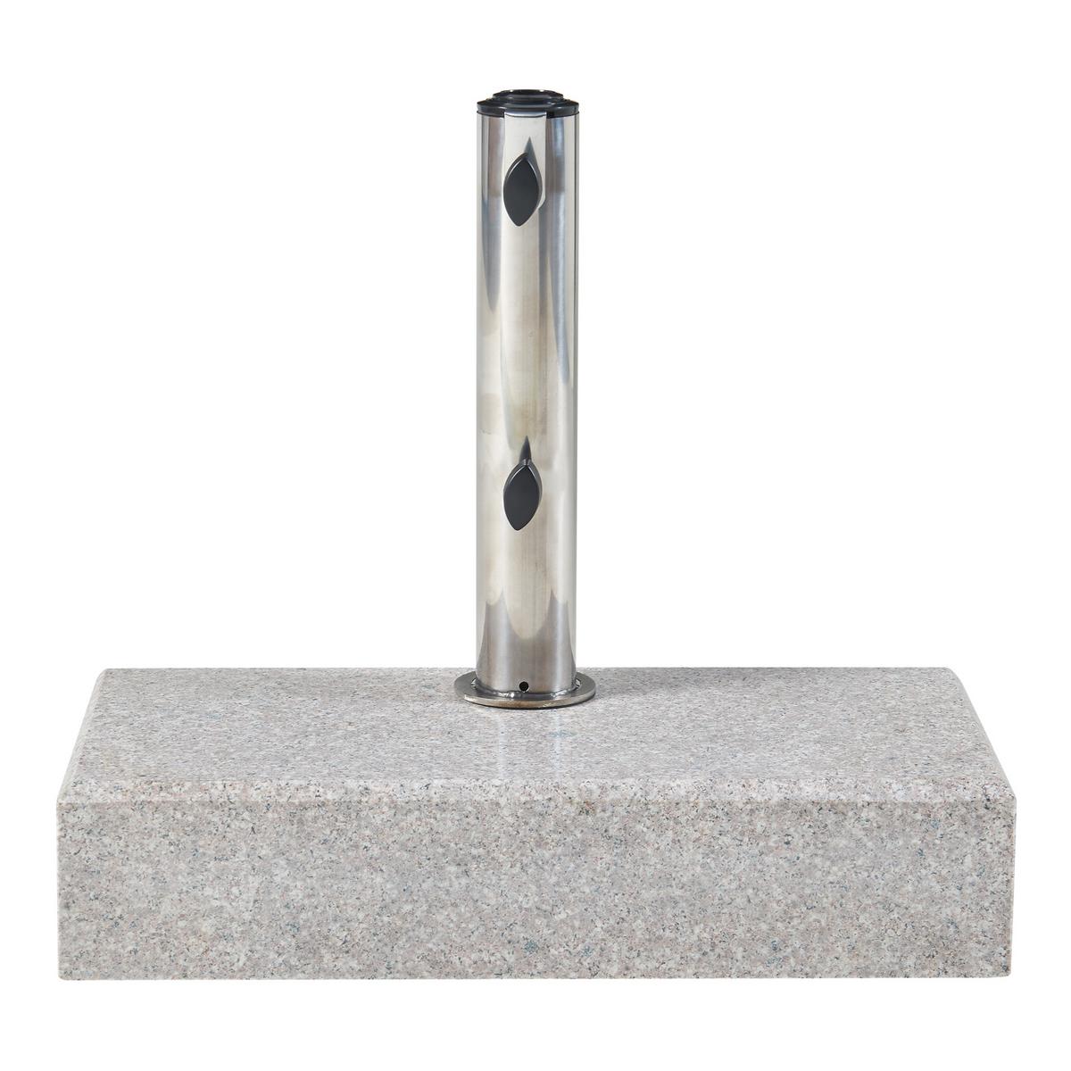 SONNENSCHIRMSTÄNDER Bomba - Grau, Stein (22.5/45cm) - casa.pro