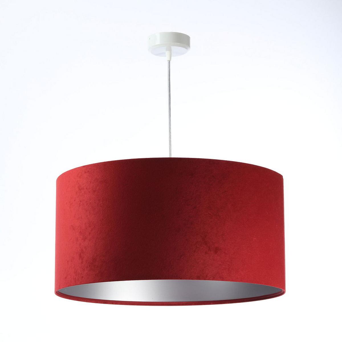 HÄNGELEUCHTE Rot 50/25 cm - Rot/Silberfarben, Kunststoff (50/0.8/25cm) - ONZENO