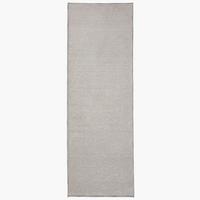 KURZFLORTEPPICH Waschbar NORA, einfarbig, Grau, 78 x 230 cm - Grau, Textil (230/78cm) - KADIMA DESIGN