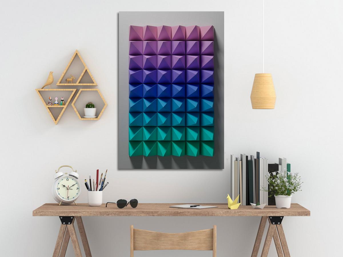 KUNSTDRUCK Bunt 40/60 cm - Multicolor, Textil (40/60cm) - KUNSTLOFT