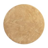 KURZFLORTEPPICH, einfarbig, aus Polyester, Gelb, Ø 80 cm - Gelb, Textil (80/80cm) - KADIMA DESIGN