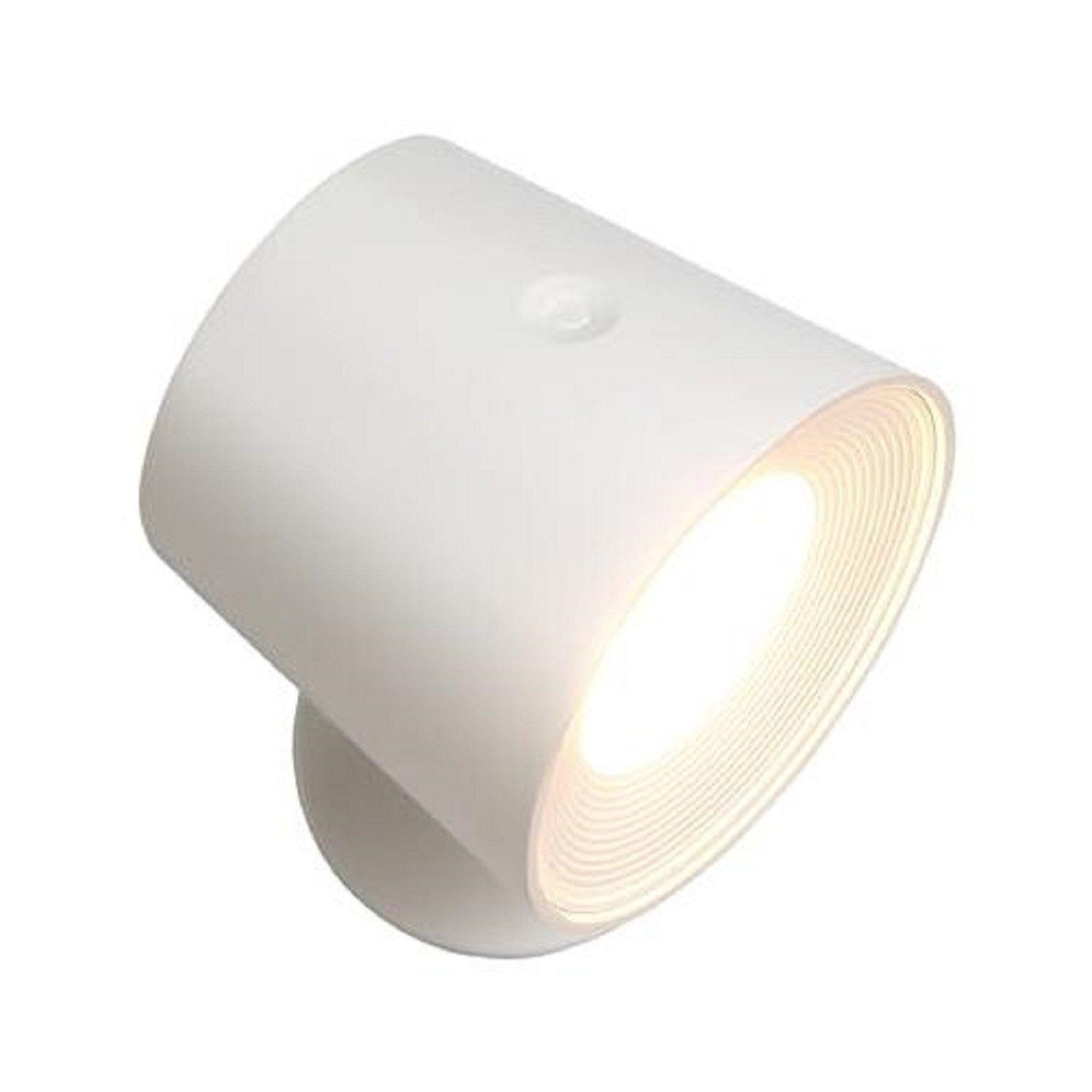 LED-WANDLEUCHTE Sconce 11/8.5/7.5 cm - Weiß, Kunststoff (8.5/7.5/11cm) - ZMH