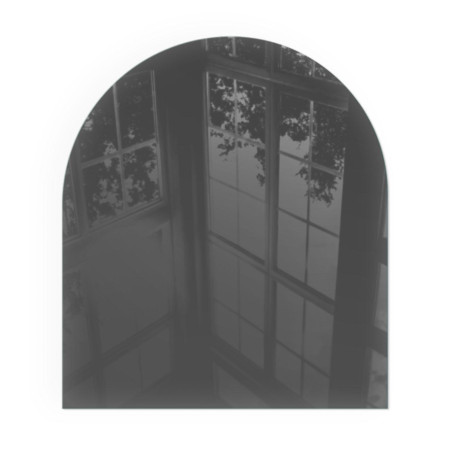 GLASPLATTE für Kamin 80x70 cm - Grau, Glas (80/70/0.4cm) - TULUP