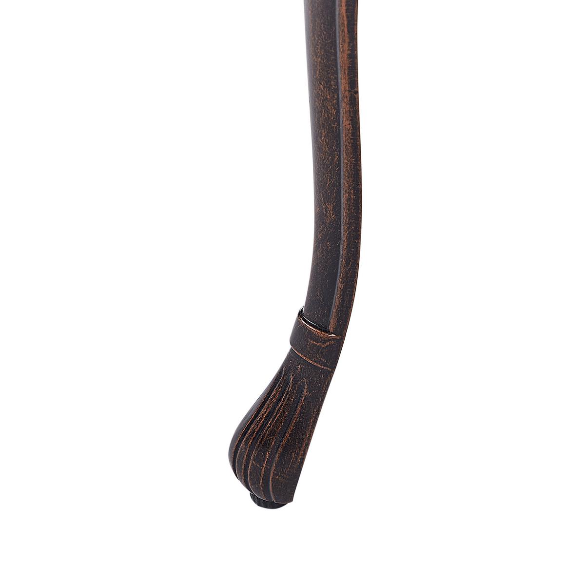 GARTENSTUHL 2er Set Braun Triora - Braun, Metall (50/88/50cm) - Beliani