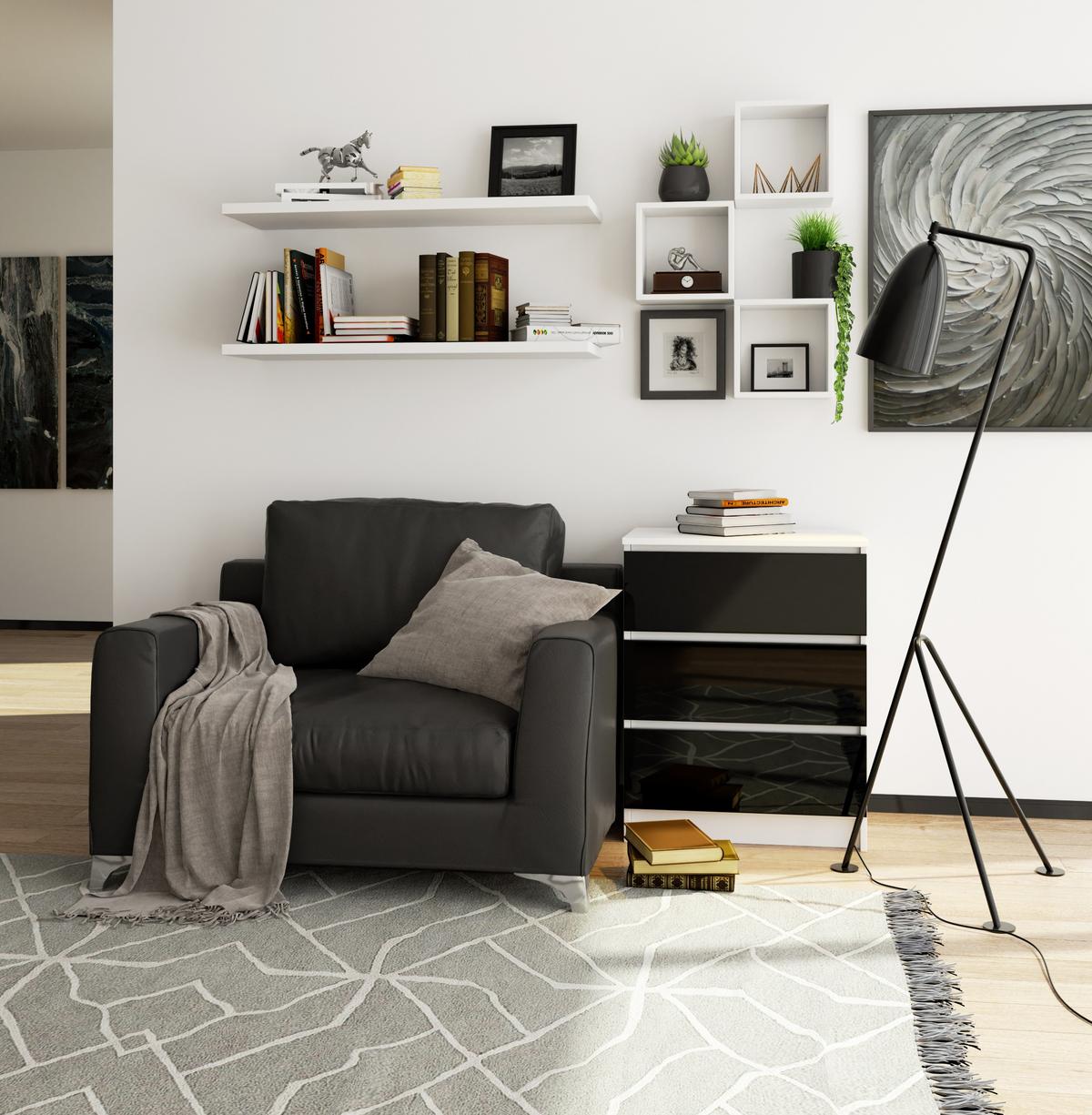 KOMMODE - Weiß, Holzwerkstoff (60/77/40cm) - RAUMHIRSCH FURNITURE