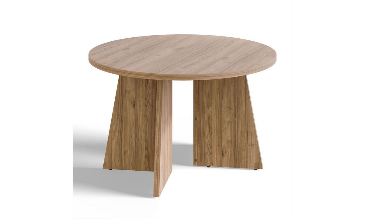 COUCHTISCH MOCHA 75/75/47 cm rund Nussbaum Royal - Nussbaumfarben, Holzwerkstoff (75/75/47cm) - Lookway