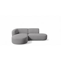 ECKSOFA Babette - Grau, Holzwerkstoff/Textil (188/242cm) - Fun Möbel