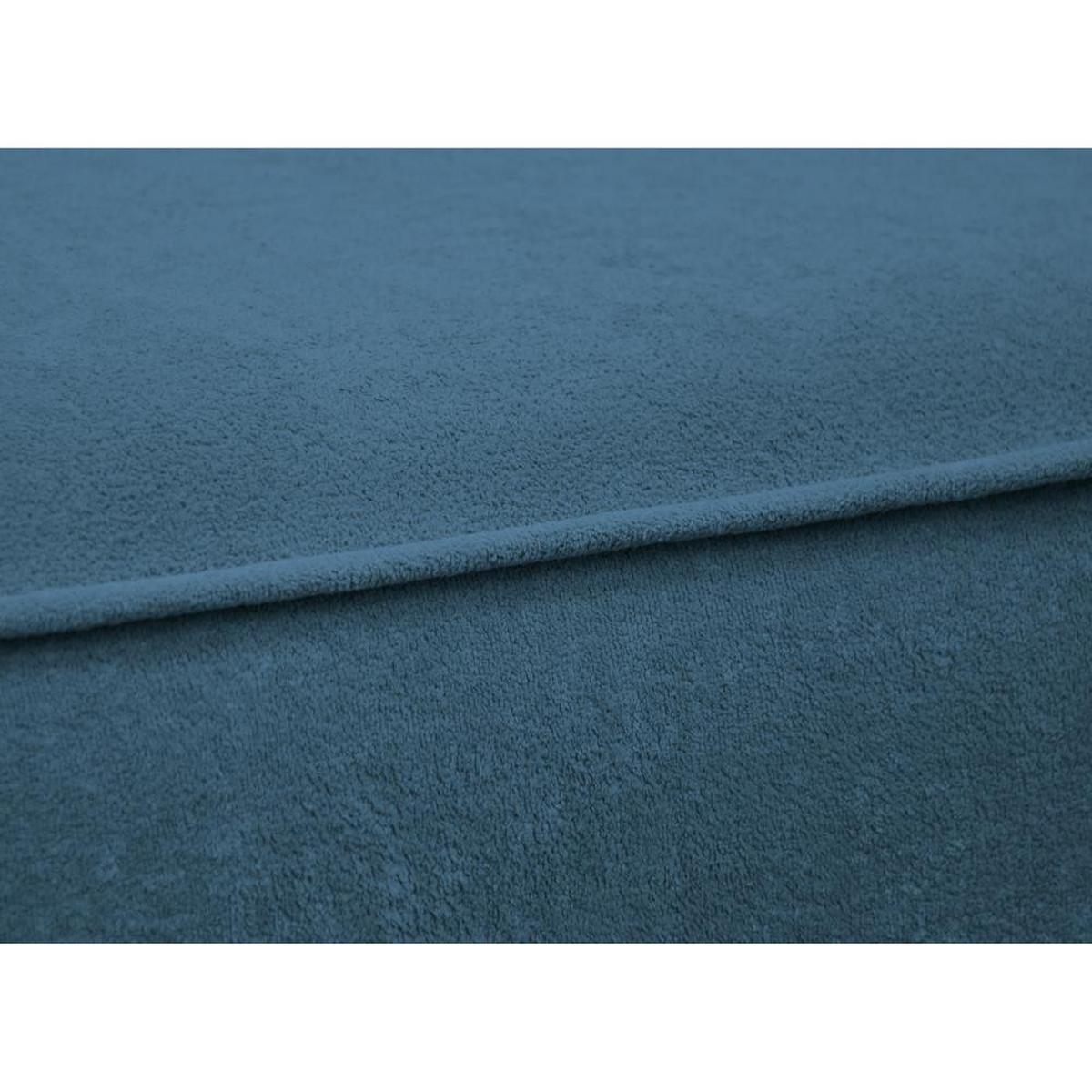 ECKSCHLAFSOFA Carlos dunkelblau - Schwarz/Dunkelblau, Kunststoff/Textil (265/170cm) - Beautysofa