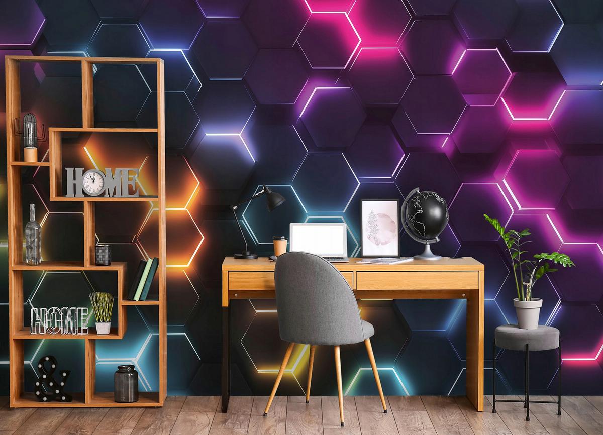 VLIESTAPETE Kinderzimmer Junge Gaming 300x210 - Multicolor, Papier (300/210cm) - Wallarena
