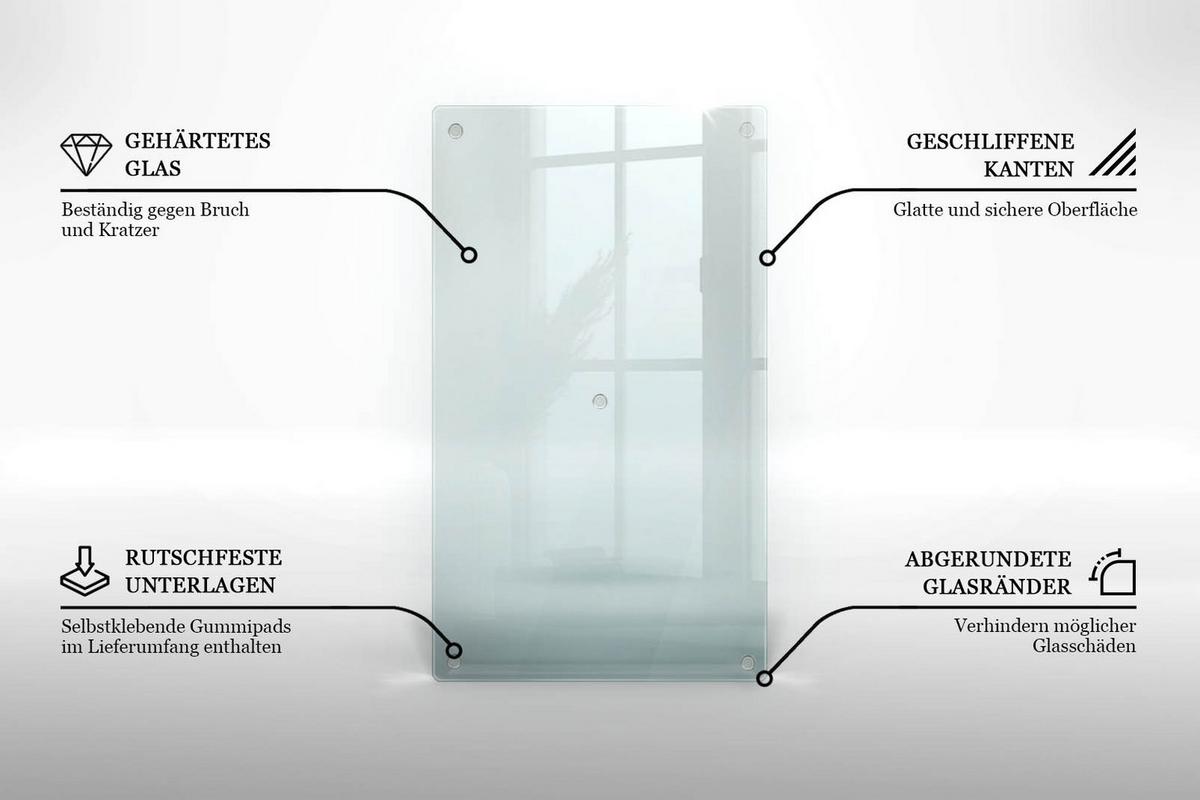 HERDABDECKPLATTE 30x52 cm Transparent - Transparent, Glas (30/0.4/52cm) - TULUP
