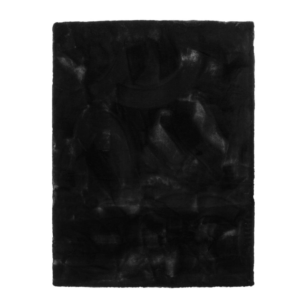 HOCHFLORTEPPICHE Schwarz 80 x 150 cm - Schwarz, Kunststoff (80/150cm) - TT Home