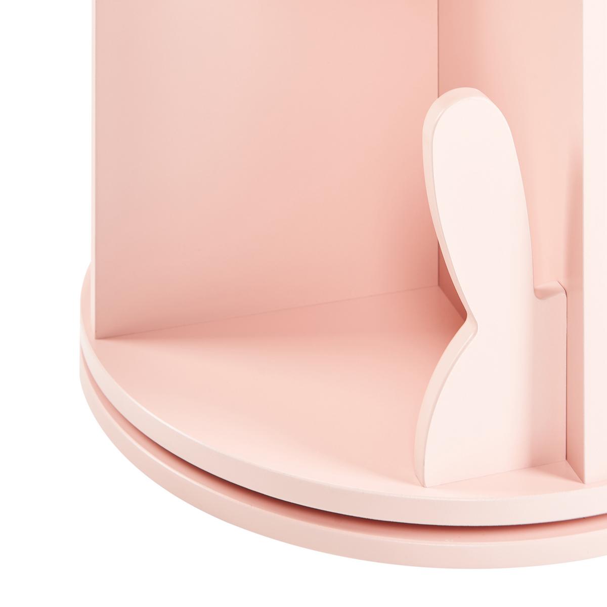 BÜCHERREGAL 94 cm Pastellrosa Caney - Pink, Holzwerkstoff (40/94/40cm) - Beliani