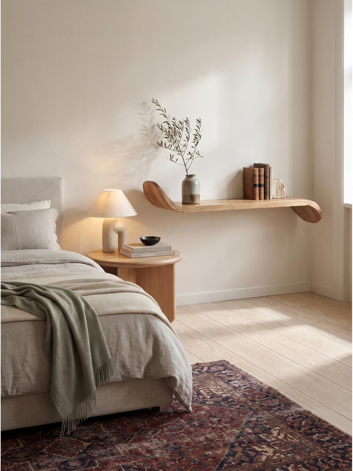 WANDREGAL ARBOGA, Mango Massivholz, handgefertigt, 100 x 20 x 36 cm - Braun, Holz (100/36/20cm) - KADIMA DESIGN