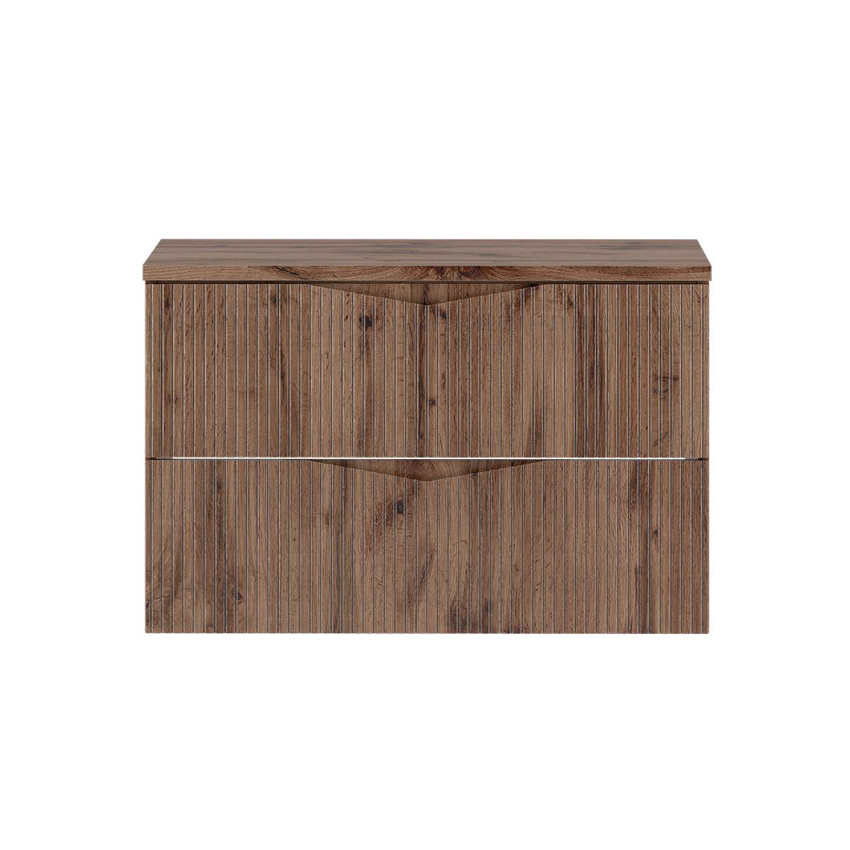 WASCHTISCHUNTERSCHRANK 80.6cm Tao Holz - Braun, Holzwerkstoff (80.6/52.2/46.5cm) - Petits-meubles