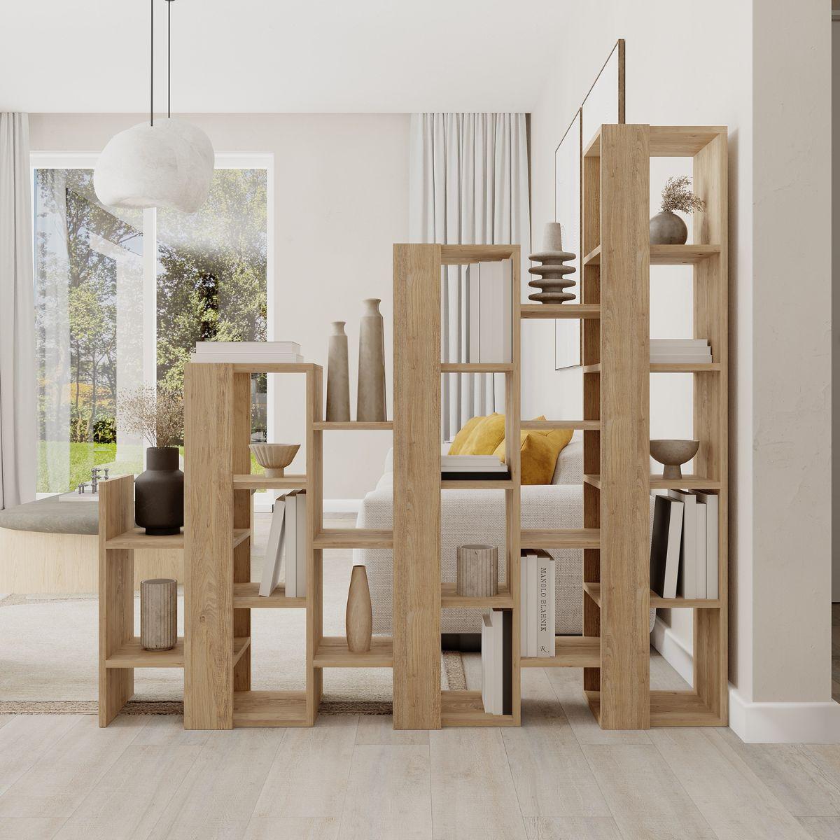 REGAL Trenner Anissa - H151 cm - Eichefarben, Holzwerkstoff (29/151/31.1cm) - Calicosy