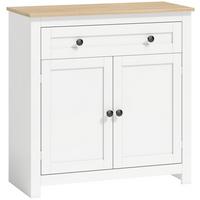 SIDEBOARD Spanplatte Weiß - Weiß, Holzwerkstoff (35/80/78.5cm) - HOMCOM
