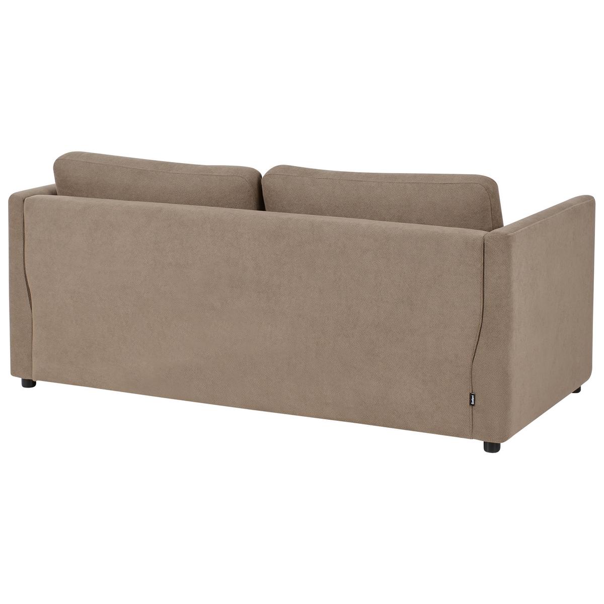 SCHLAFSOFA Stoff Braun Inkoo - Braun, Textil (177/81/90cm) - Beliani