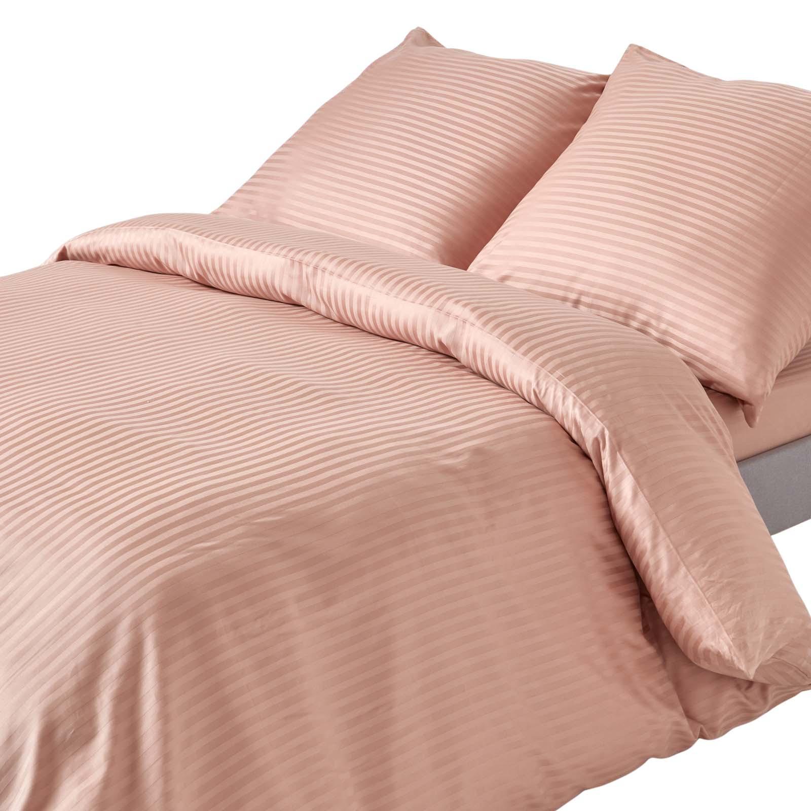 BETTWÄSCHE Damast Fadendichte 330 - Taupe, Textil (150/200cm) - Homescapes