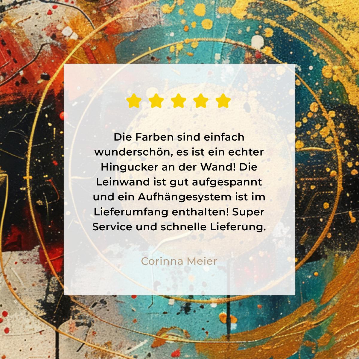 LEINWANDBILD Abstrakt - Kunst - Gold - Modern Wandbild 40x30 cm - Multicolor, Textil (40/30cm) - MuchoWow