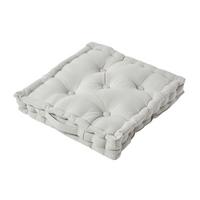 SITZKISSEN grau 40/40/8 cm – Bodenkissen unifarben - Grau, Textil (40/40/8cm) - Homescapes
