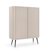 HIGHBOARD ZENZERO 103/129/39 cm mit 2 Türen Kaschmir - Kaschmir, Holzwerkstoff (103/129/39cm) - MASSENO