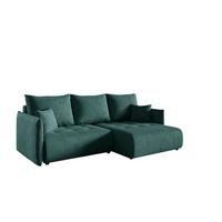 ECKSOFA Canio - Grün, Holzwerkstoff/Textil (221/153cm) - Fun Möbel