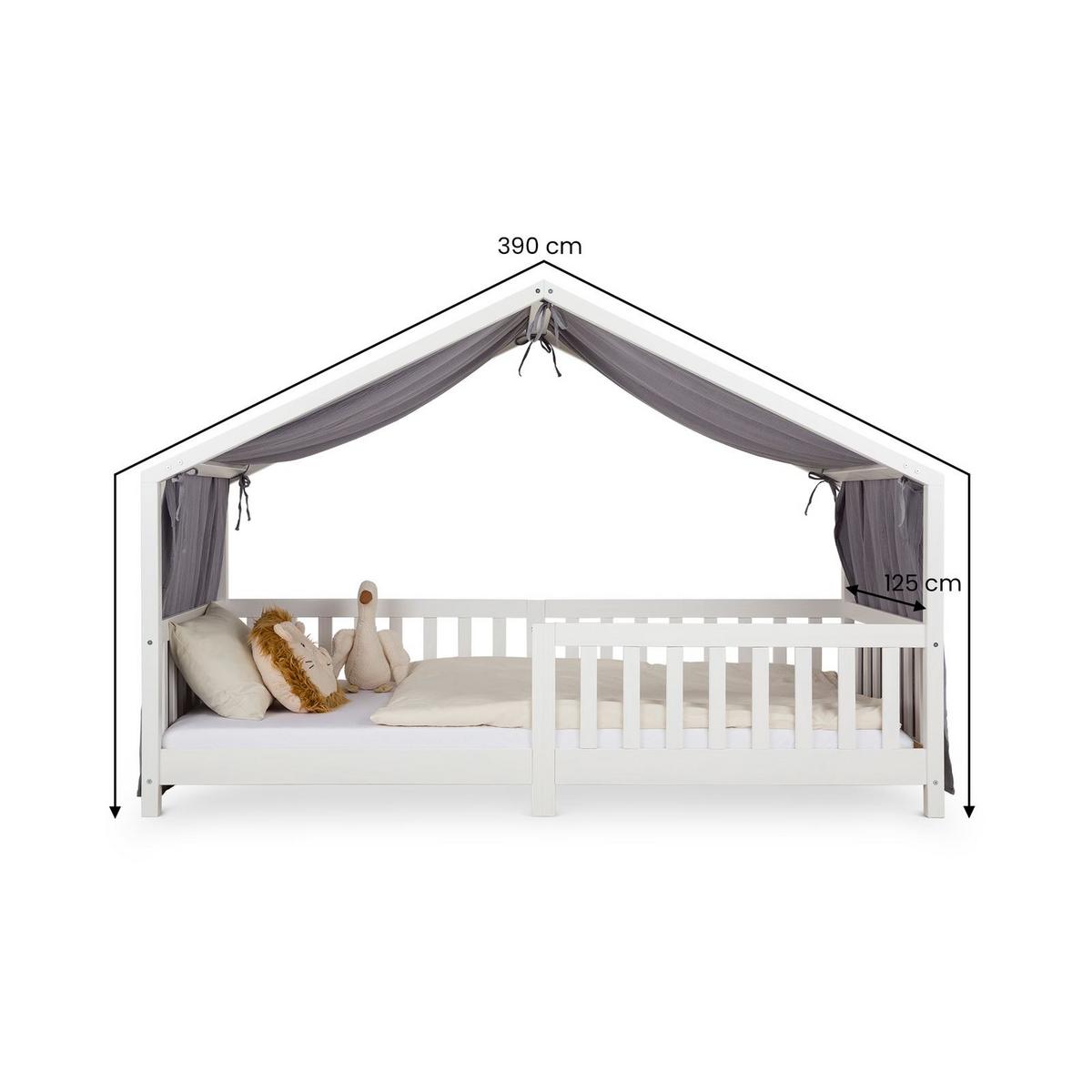 HAUSBETT-HIMMEL LIAN - Grau, Textil - IDIMEX