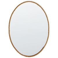 WANDSPIEGEL 57/79 cm Metall Gold Ouvea - Goldfarben, Metall (57/83/4cm) - Beliani