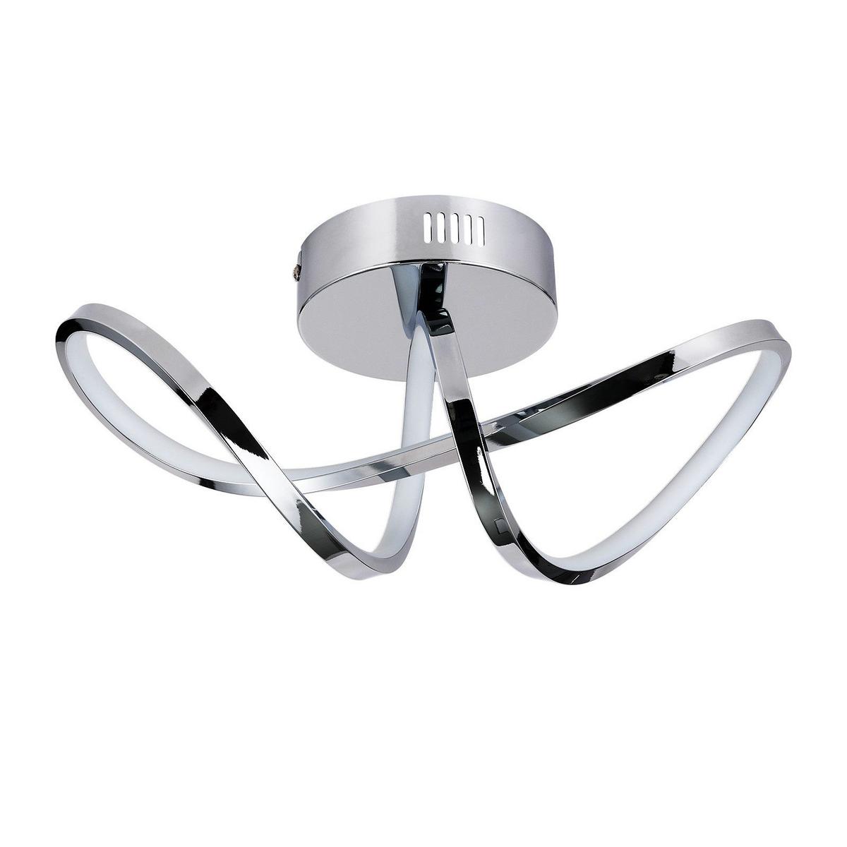 LED-DECKENLEUCHTE Marburg 34/14.5/17 cm - Silberfarben, Metall (34/14.5/17cm) - Nettlife