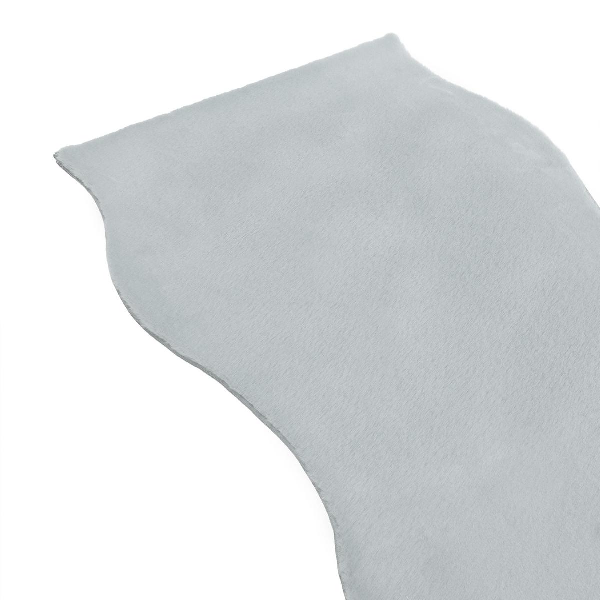 TEPPICH Hellgrau 80/300 cm Dawa - Hellgrau/Grau, Kunststoff (80/300cm) - Beliani