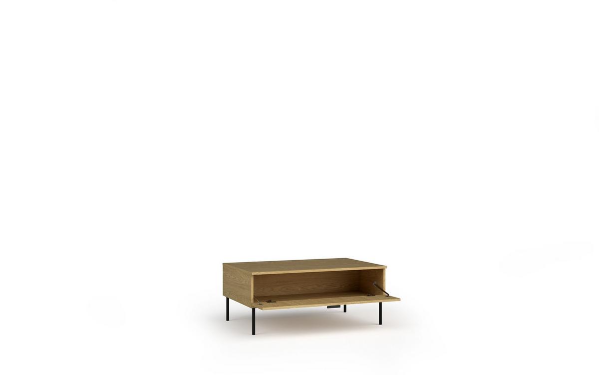 COUCHTISCH Eiche Baltic 100/41,6/66 - Eiche Bianco, Holzwerkstoff (66/100/42cm) - RAUMHIRSCH FURNITURE