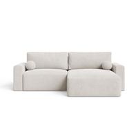 ECKSOFA Aurora Ecru - Beige, Holz/Textil (259/145cm) - Graingold