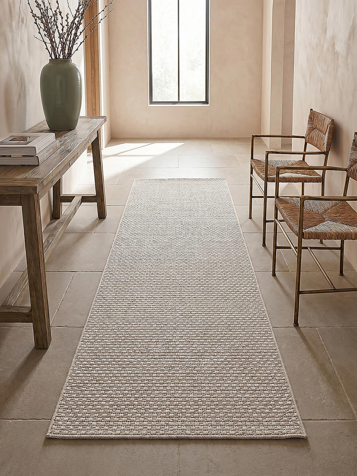 TEPPICHLÄUFER Uni BROYE Polypropylen Beige 80 x 250 cm - Beige, Textil (80/250cm) - KADIMA DESIGN