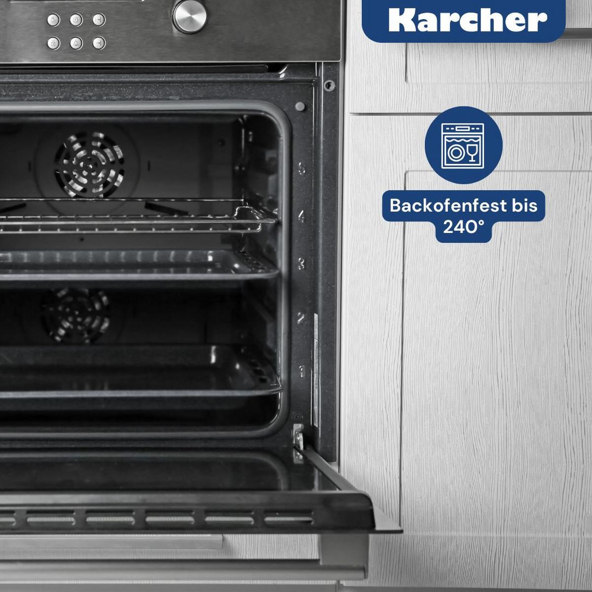 BRÄTER 2in1, Aluguss, 8,7 Liter, inkl. Topfhandschuhe - Schwarz, Metall (42/25.5/12cm) - Karcher
