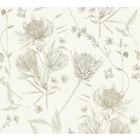 VLIESTAPETE Weiß 53/1005 cm - Grün, Textil (53/1cm) - KUNSTLOFT