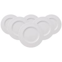SPEISETELLER White Pearl weiß ø 27,5 cm 6er Set - Weiß, Keramik (27.5cm) - Villeroy & Boch