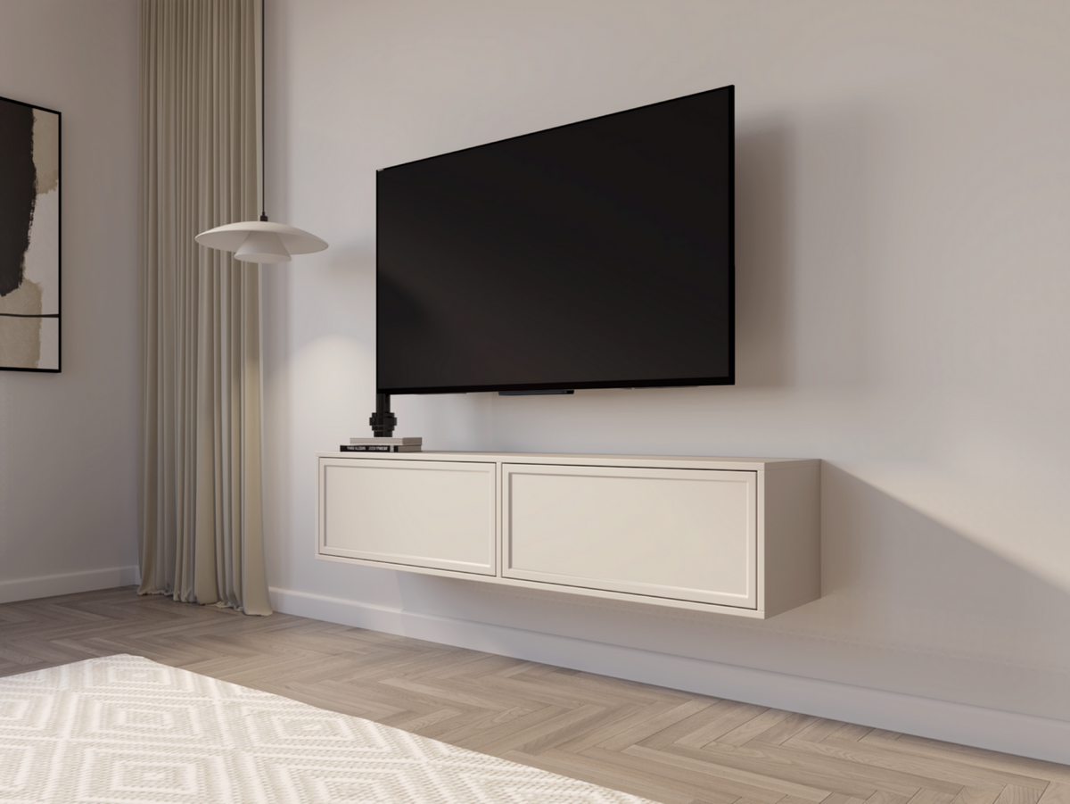 TV-HÄNGEBOARD Velveto 2-türig, Kaschmir, 140 cm - Kaschmir, Holzwerkstoff (140/30/30cm) - Selsey
