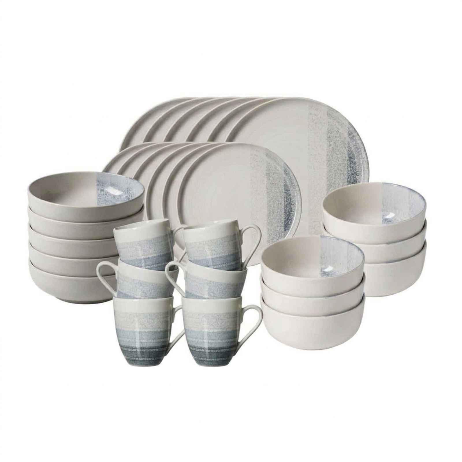 KOMBI-SET Trio Grau 30-tlg. - Grau, Keramik (2/2/2cm) - Ritzenhoff Breker